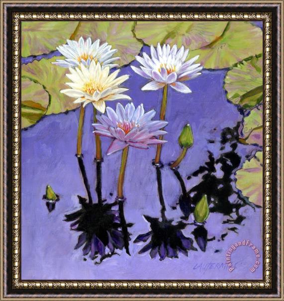 John Lautermilch Pastel Petals Framed Painting