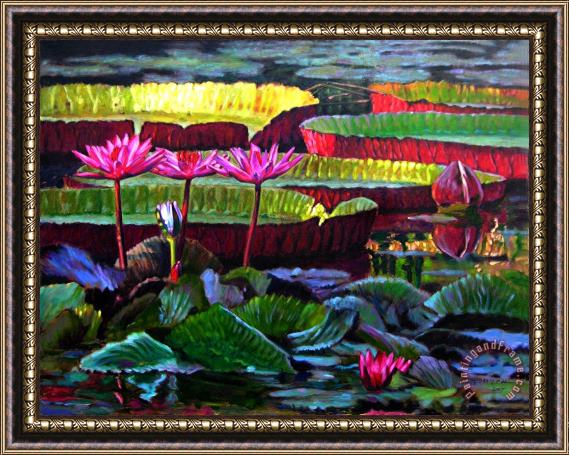 John Lautermilch Patterns of Color and Light Framed Painting