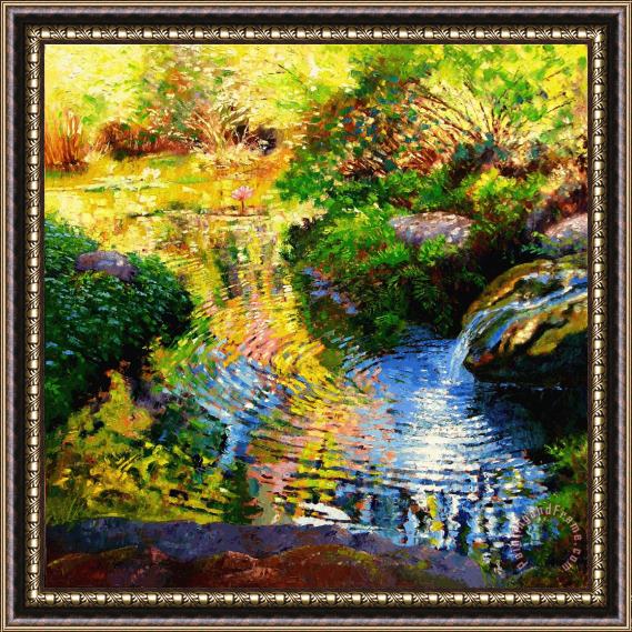 John Lautermilch Ripples on a Quiet Pond Framed Painting