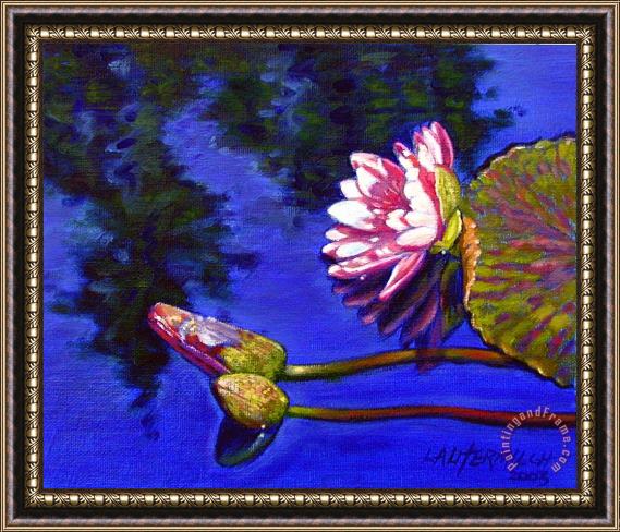 John Lautermilch Sunlight on Pink Framed Painting
