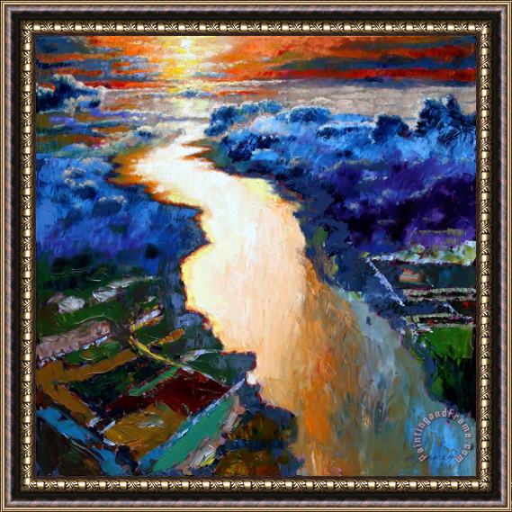 John Lautermilch There Is A River That Flows From Deep Within Framed Painting