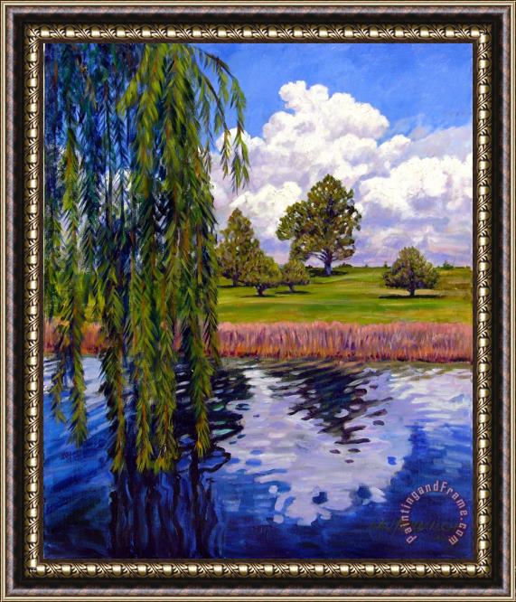 John Lautermilch Weeping Willow - Brush Colorado Framed Painting