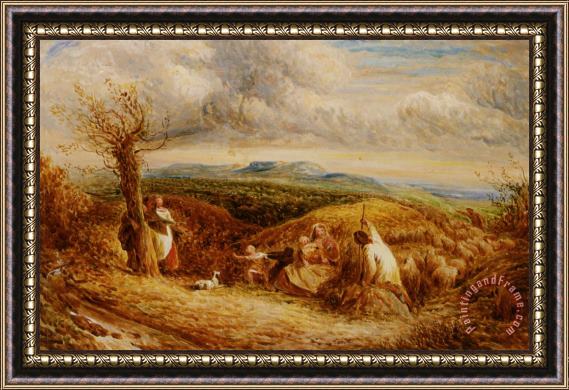 John Linnell Haymakers Framed Painting