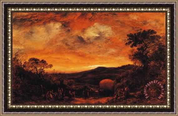 John Linnell The Last Load Framed Painting
