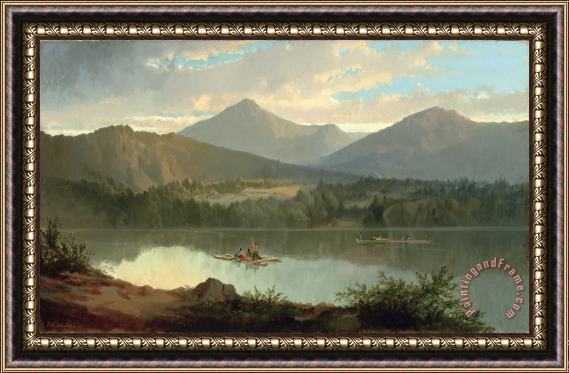 John Mix Stanley Western Landscape Framed Print