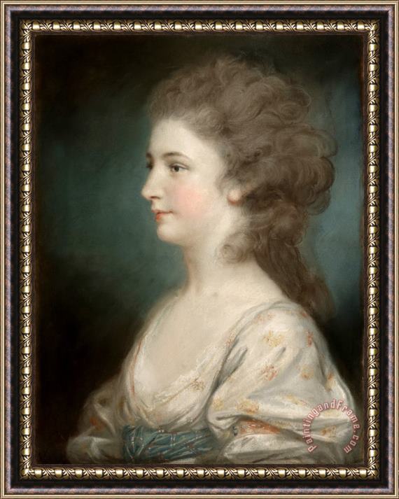 John Russell Portrait of a Lady Framed Painting