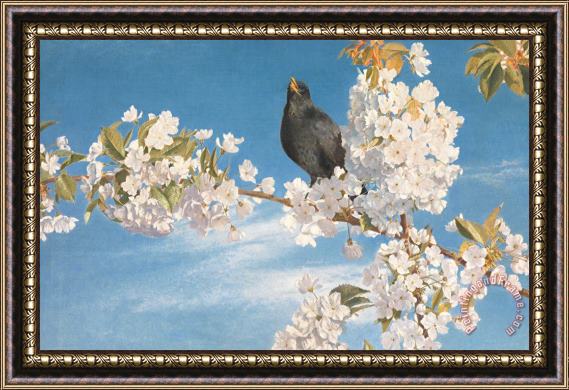 John Samuel Raven A Voice Of Joy And Gladness Framed Painting