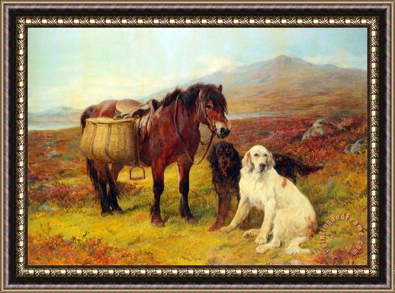 John Sargeant Noble, R.b.a Luncheon Time Framed Painting