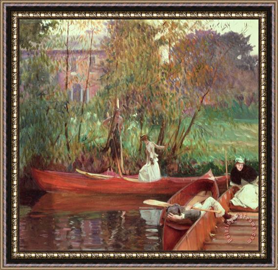 John Singer Sargent A Boating Party Framed Painting