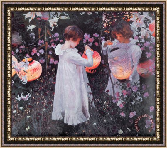 John Singer Sargent Carnation, Lily, Lily, Rose Framed Print