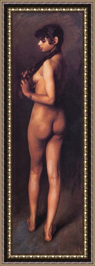 John Singer Sargent Nude Egyptian Girl Framed Painting