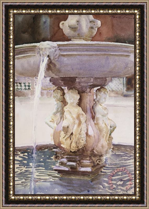 John Singer Sargent Spanish Fountain Framed Print