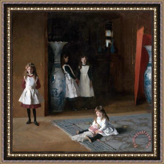 John Singer Sargent The Daughters of Edward Darley Boit Framed Print