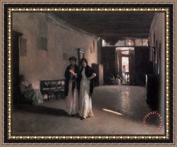 John Singer Sargent Venetian Interior Framed Print