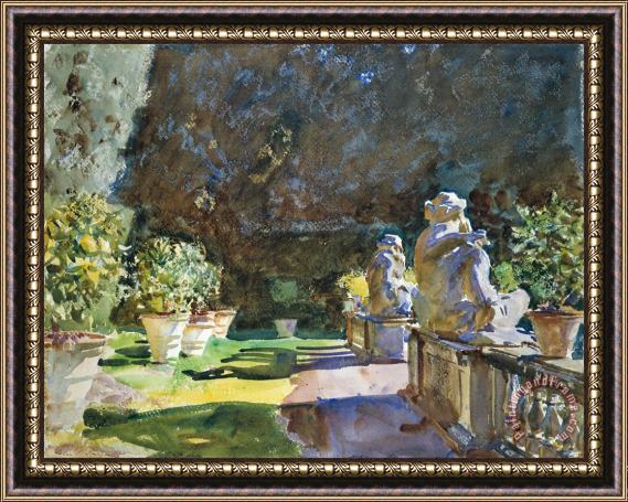 John Singer Sargent Villa Di Marlia, Lucca Framed Painting