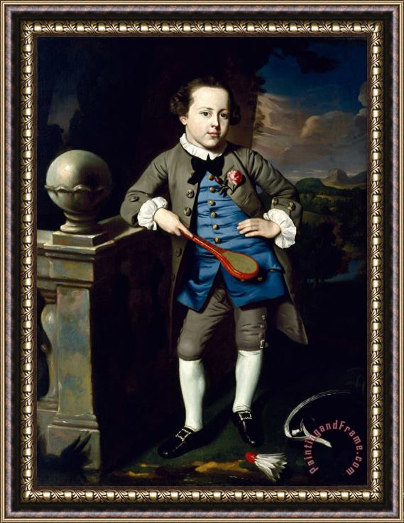 John Singleton Copley Portrait of a Boy Framed Painting