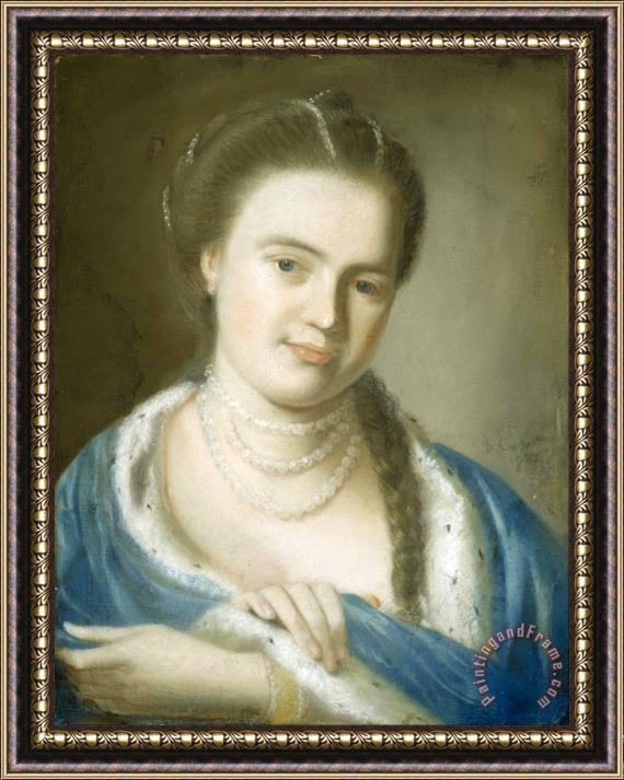 John Singleton Copley Portrait of Mrs. Gawen Brown Framed Painting
