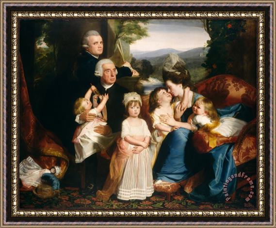 John Singleton Copley The Copley Family Framed Painting