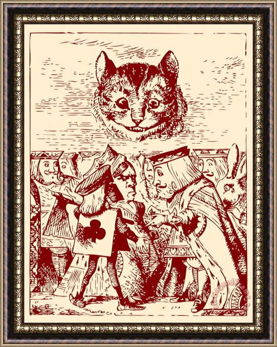 John Tenniel Red Queen Alice In Wonderland Framed Print