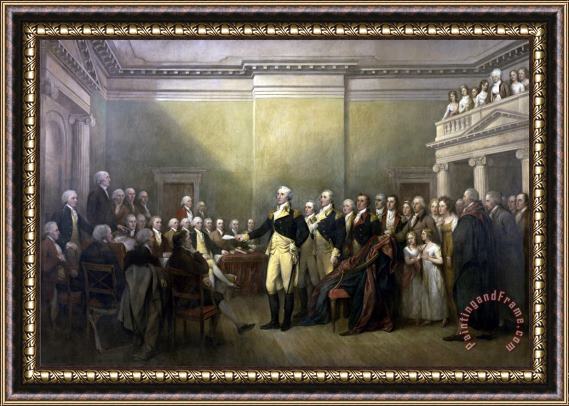 John Trumbull General George Washington Resigning His Commission Framed Painting