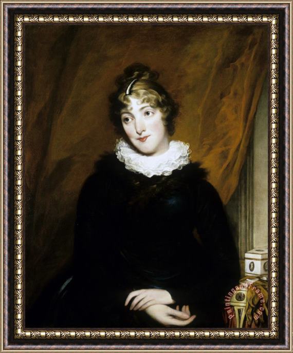 John Trumbull Portrait of Mrs John Trumbull (sara Hope Harvey) Framed Print