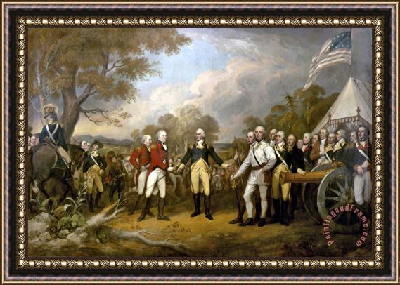 John Trumbull Surrender of General Burgoyne Framed Painting