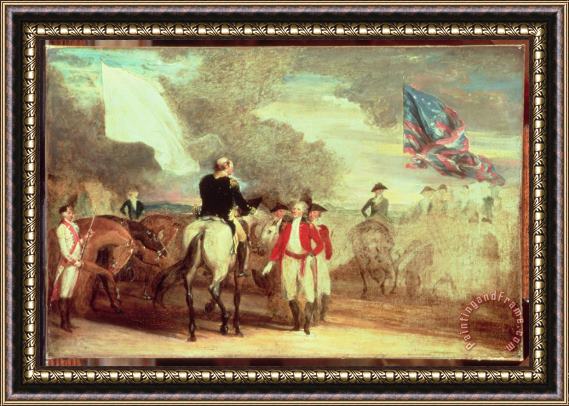 John Trumbull The Surrender of Cornwallis at Yorktown Framed Painting