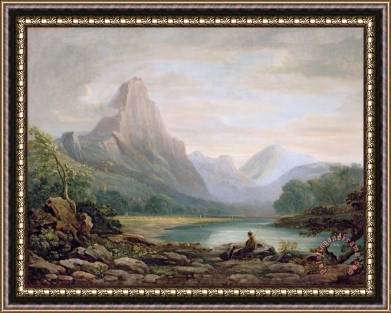 John Varley A Welsh Valley Framed Painting