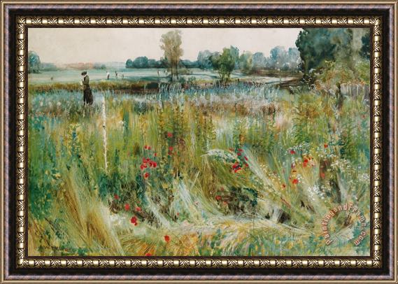 John William Buxton Knight At the Water's Edge Framed Painting