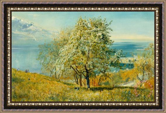 John William Inchbold An Alpine Lake Framed Print