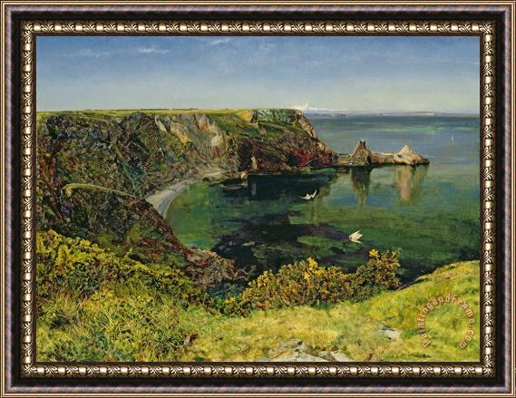 John William Inchbold Anstey's Cove Devon Framed Painting