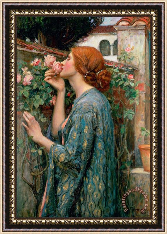 John William Waterhouse The Soul of the Rose Framed Print