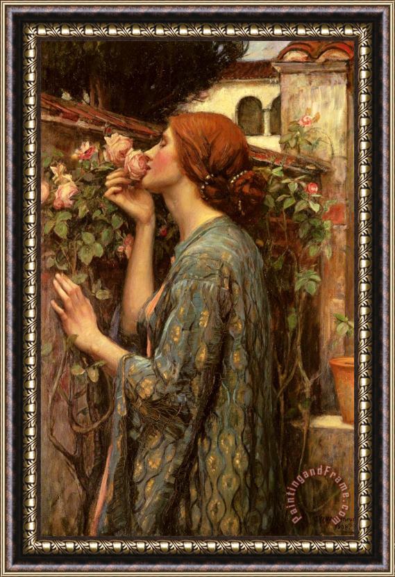 John William Waterhouse The Soul of The Rose Framed Painting
