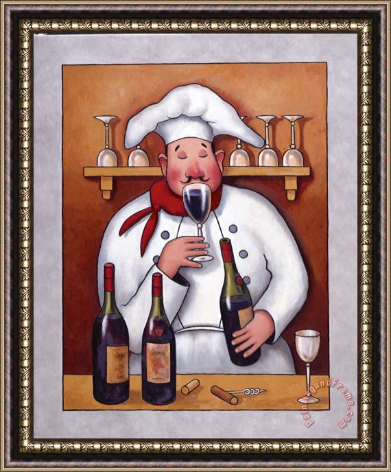 John Zaccheo Chef 1 Framed Painting