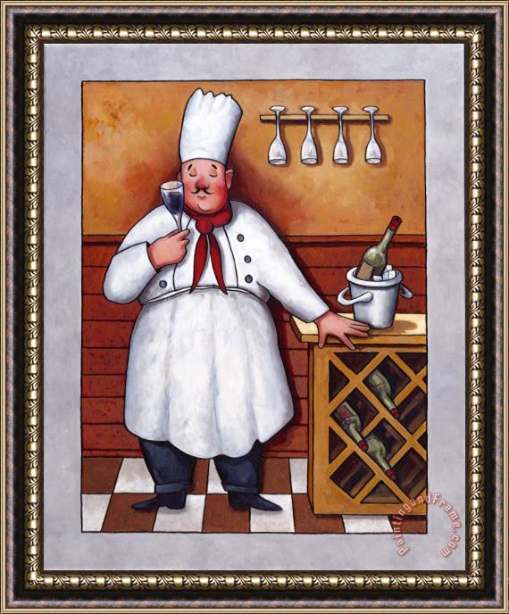 John Zaccheo Chef 2 Framed Painting