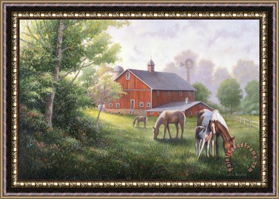 John Zaccheo Horse Barn Framed Print