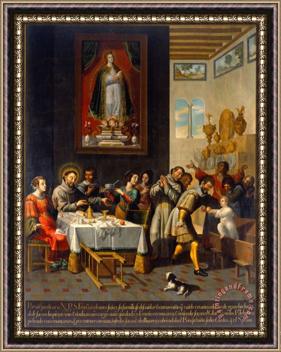 Jose Juarez The Miracle of Saint Fruncis of Assisi Framed Painting