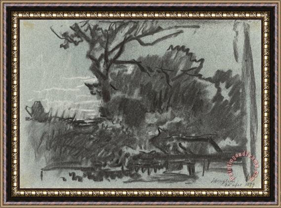 Josef Wenglein  Forest Scene Framed Print