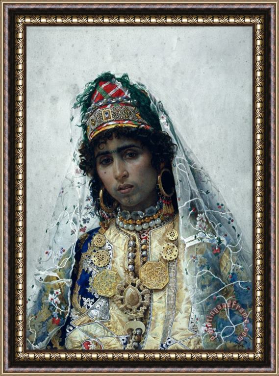 Josep Tapiro Berber Bride Framed Painting