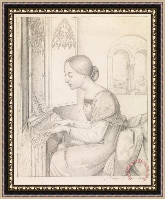 Joseph Anton Draeger  Saint Cecilia Framed Print