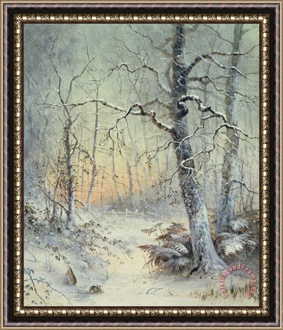 Joseph Farquharson Winter Breakfast Framed Painting