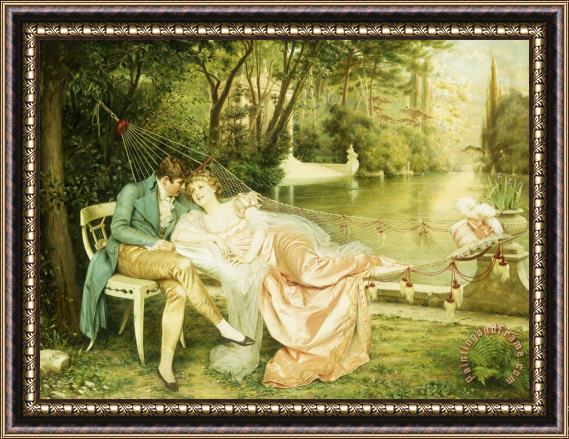 Joseph Frederick Charles Soulacroix Flirtation Framed Print