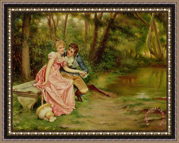 Joseph Frederick Charles Soulacroix The Lovers Framed Painting