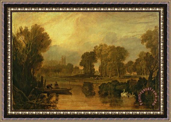 Joseph Mallord William Turner Eton College from the River Framed Painting
