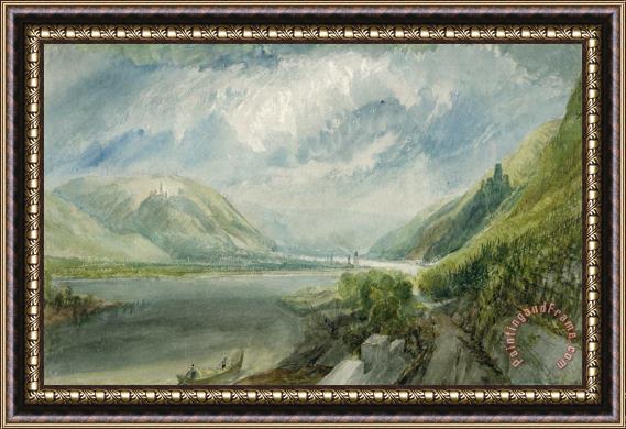 Joseph Mallord William Turner Junction of the Lahn Framed Painting