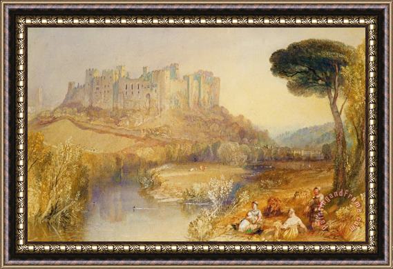 Joseph Mallord William Turner Ludlow Castle Framed Painting