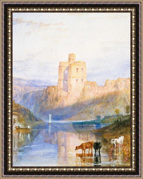 Joseph Mallord William Turner Norham Castle An Illustration To Marmion By Sir Walter Scott Framed Painting