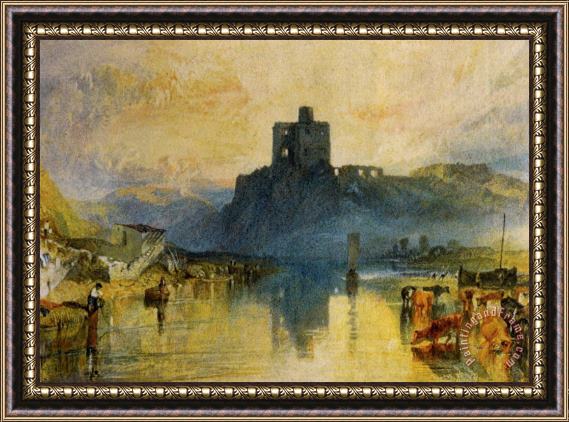 Joseph Mallord William Turner Norham Castle, on The River Tweed Framed Painting