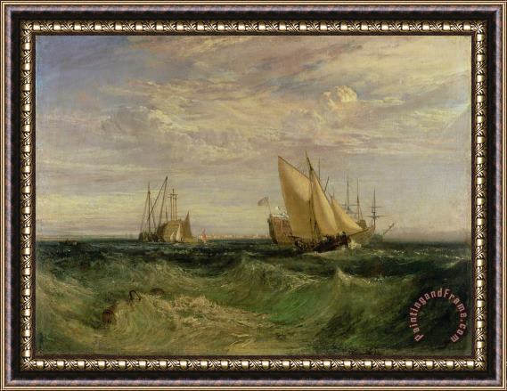 Joseph Mallord William Turner The Confluence of The Thames And The Medway Framed Painting