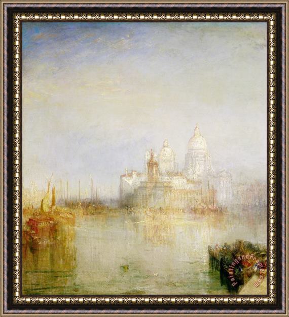 Joseph Mallord William Turner The Dogana and Santa Maria della Salute Venice Framed Print
